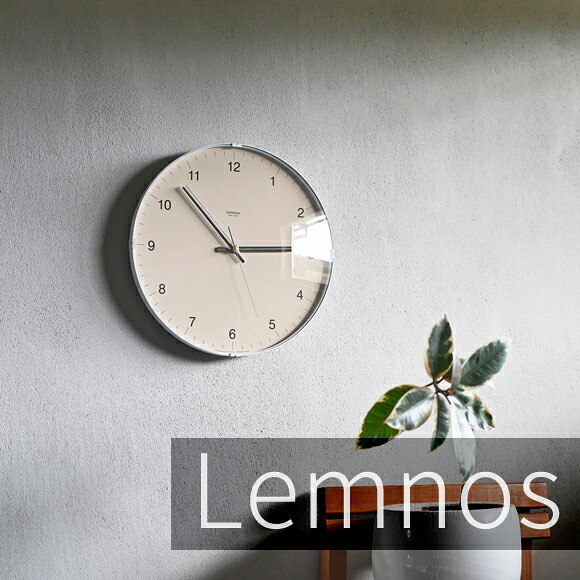 Lemnos レムノス 掛け時計 アナログ Biome clock バイオーム クロック ベージュ　(TL-LC24-16BG)