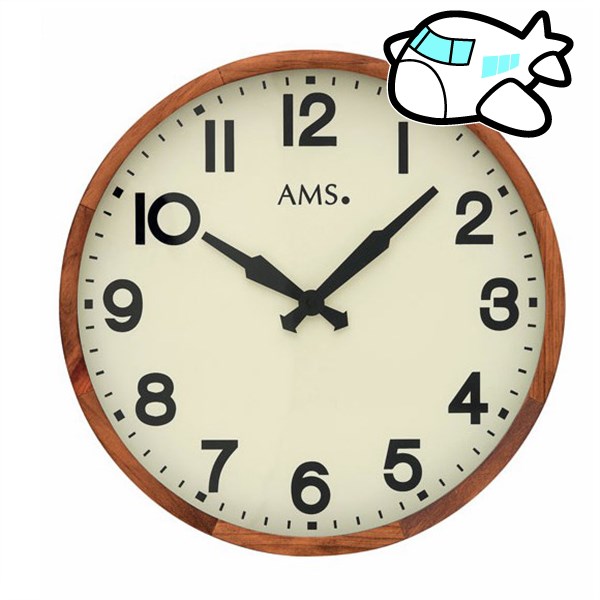 AMS 掛け時計 アナログ ドイツ製 AMS9535 納期1ヶ月程度　(YM-AMS9535)｜インテリア雑貨a-mon（エエモン）
