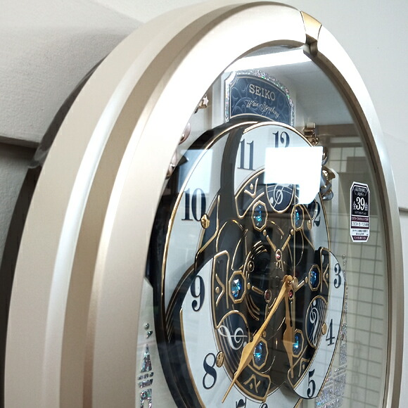 セイコー Seiko からくり時計 電波時計 メロディ 音量調節 自動鳴止め 回転飾り 報時モニター スイープ おやすみ秒針 Re579s Kanal9tv Com
