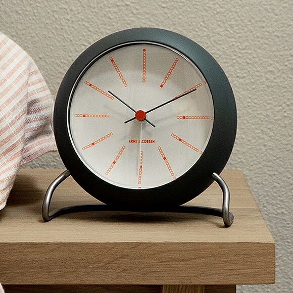 レビュー高評価の商品 アルネ ヤコブセン Arne Jacobsen 置き時計 目覚まし時計 デンマーク 北欧 置時計 デザイン おしゃれ Fucoa Cl
