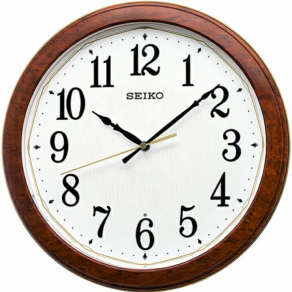 セイコー(SEIKO) 掛け時計 電波時計 夜でも見える 自動点灯 KX260B (検) おしゃれ 音がしない 掛け時計 掛時計 かけ時計 木製 北欧