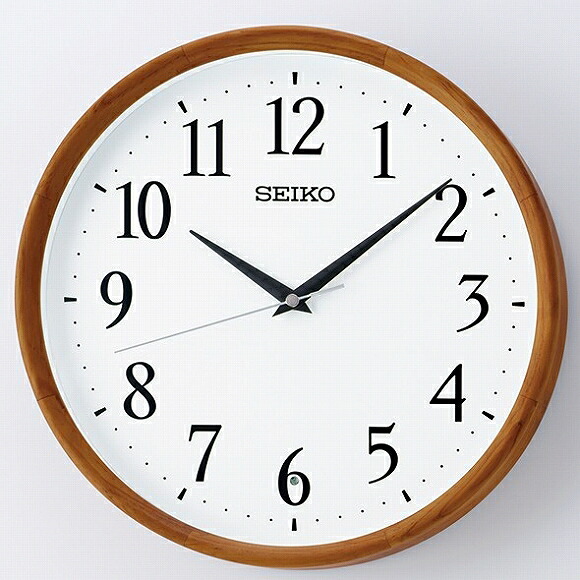 セイコー(SEIKO) 掛け時計 電波時計 パイン材 木枠 スイープ 音がしない 静音タイプ KX264B (検) おしゃれ 掛け時計 掛時計 かけ時計 木製 北欧