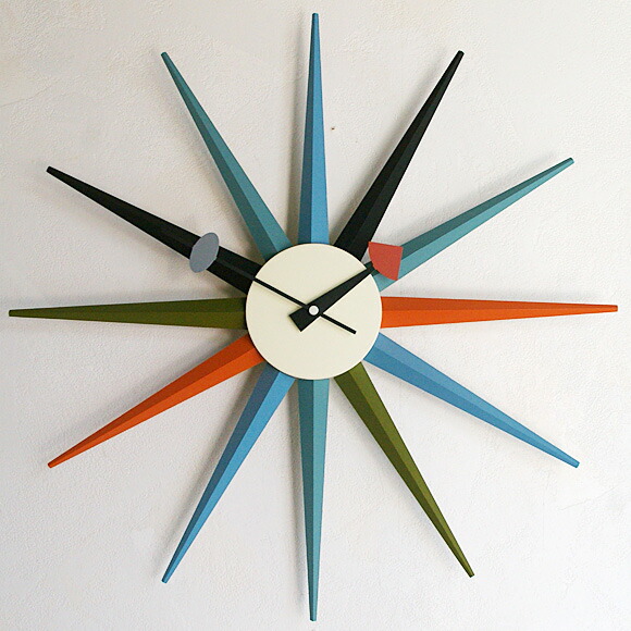 楽天市場】ヴィトラ Vitra Sunburst Clock サンバーストクロック