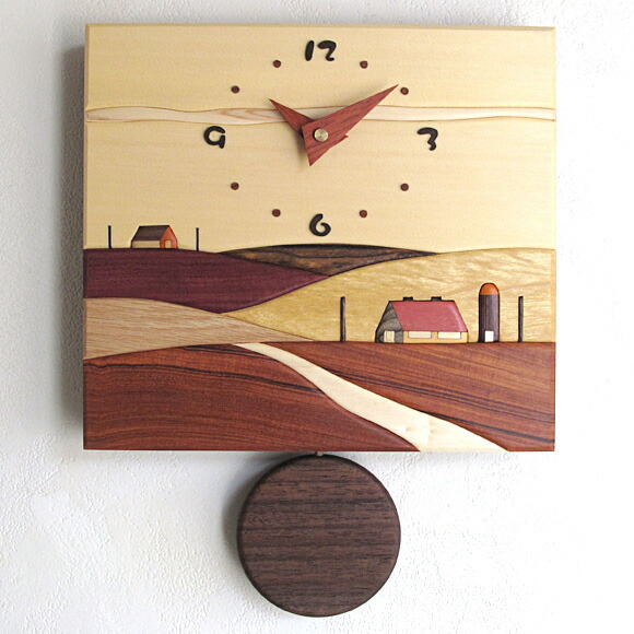 楽天市場】掛け 掛時計 時計 振り子 木製 音楽 バイオリン 教室 日本製