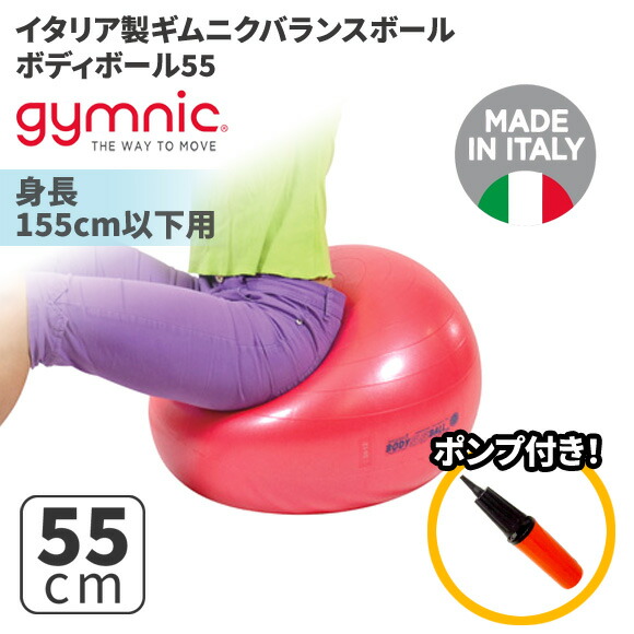 楽天市場】ギムニク バランスボール ギムニクボール55 55cm レッド *8