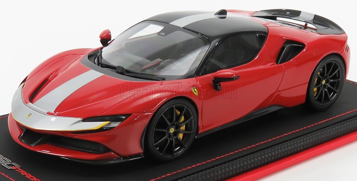 フェラーリ SF90 STRADALE 模型 2019年 Bburago 1:24 Ferrari SF90 Stradale 建設年 2019 赤 18-26028