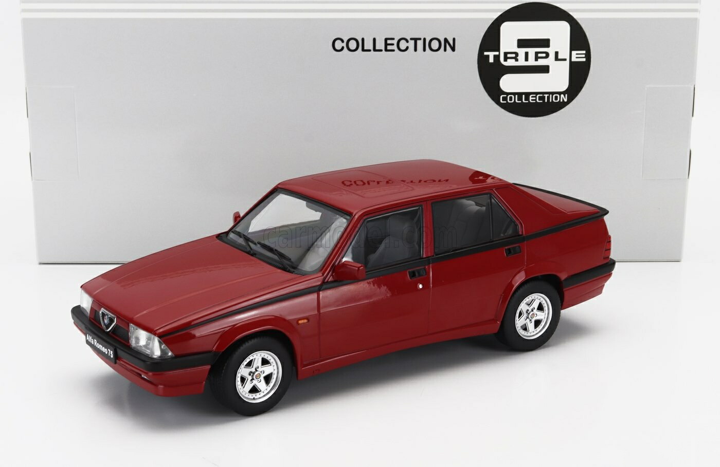 MCG1/18 アルファロメオ75 ターボ エボルツィオーネ 1987 ブラック MCG 1/18 - ALFA-ROMEO 75 Turbo Evolution - 1987 - Five Diecast