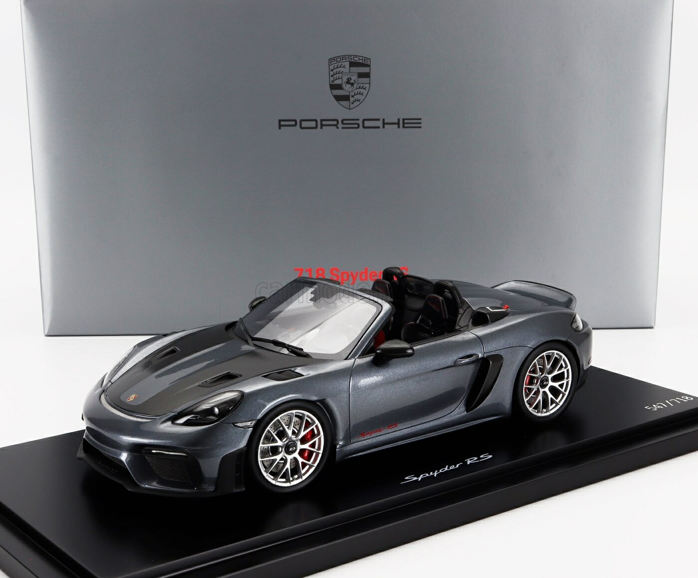 ミニチャンプス　ポルシェ　Boxster S  1/18 ミニチャンプス 1/18 ポルシェ 981 ボクスター S 2012 グレー