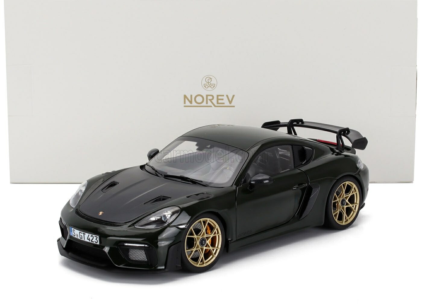 ポルシェ 1/18 ミニカー ブラック PORSCHE DESIGN ミニカー 1/18 ポルシェ 718 ケイマン SPARK