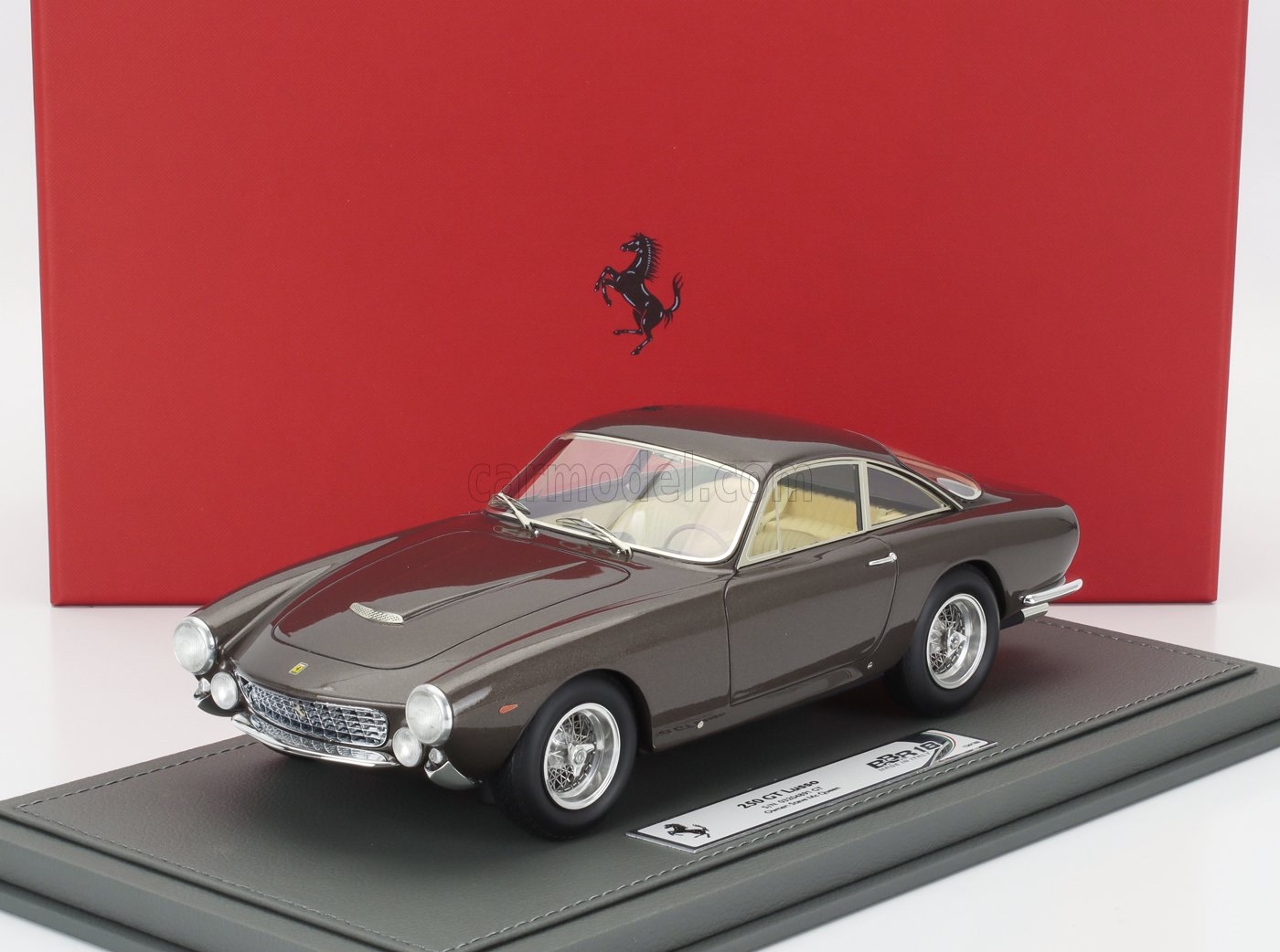 ミニカー 1/18 フェラーリ 250GT BBR-MODELS 1/18 FERRARI 250 GT LUSSO s/n4891GT COUPE 1963 PERSONAL CAR STEVE McQUEEN BROWN MET CARS1818-VET