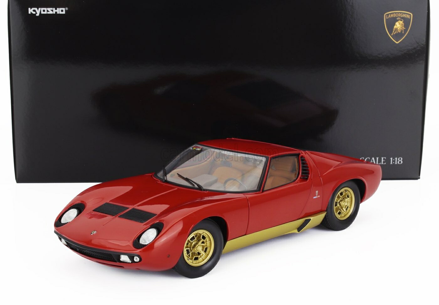 楽天市場】京商 1/18 ランボルギーニ ミウラ SV 1970 レッド