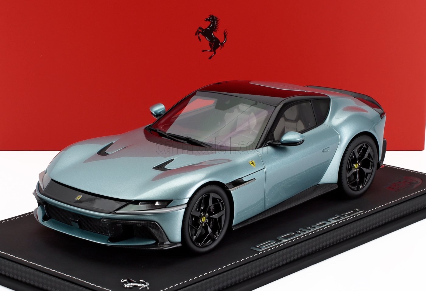 ミニカー 1/18 フェラーリ 12 チリンドリ BBR-MODELS 1/18 FERRARI 12CILINDRI COUPE V12 830cv 2024 CELESTE TREVI - LIGHT BLUE MET P18248E-VET