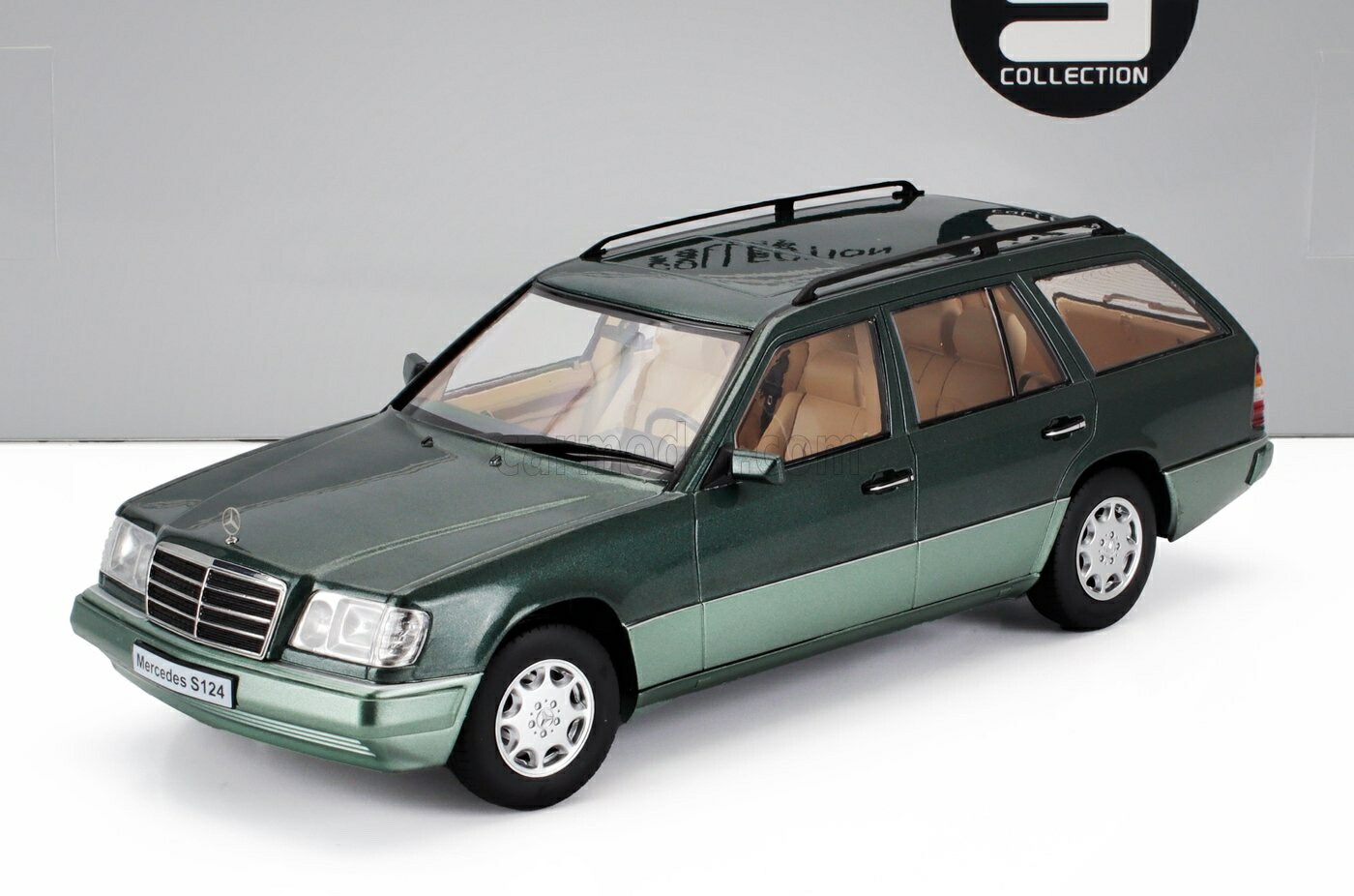 ミニカー 1/18 メルセデス ベンツ E社会階級 手押し車 TRIPLE9 1/18 MERCEDES BENZ E-CLASS (S124) T-MODEL SW STATION WAGON 1995 2 TONE GREEN T9-1800360