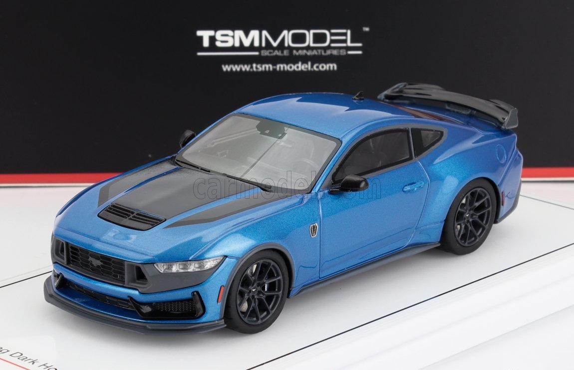 ミニカー アメ車 1/43 ジェラルド・r・フォード マスタング ムスタング TRUESCALE 1/43 FORD USA MUSTANG DARK HORSE COUPE 2024 GRABBER BLUE TSM430836