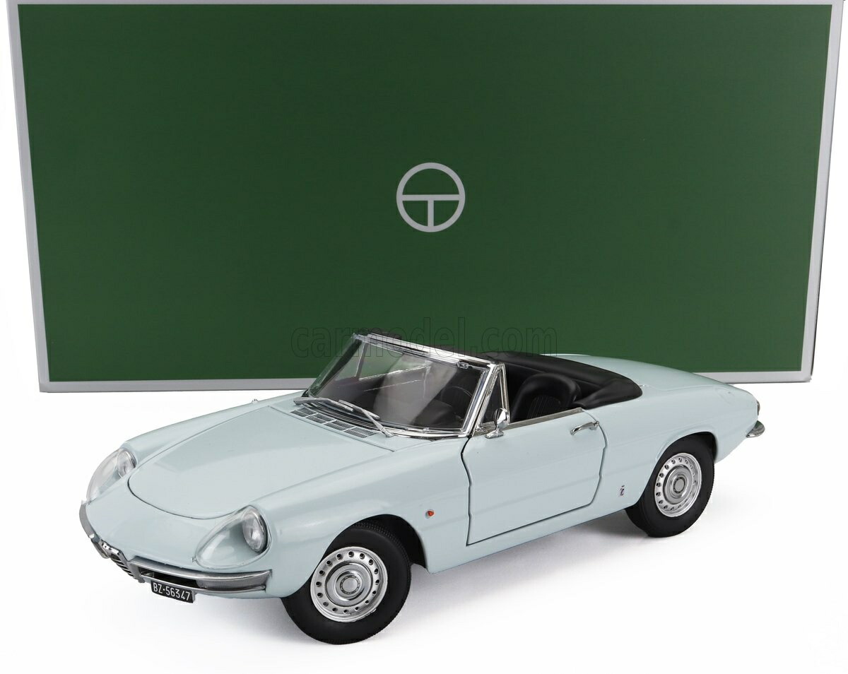 ミニカー 1/18 アルファロメオ 二重奏 蜘蛛 TOURING MODELCARS 1/18 ALFA ROMEO DUETTO SPIDER 1600 CODA TONDA 1966 LIGHT BLUE 18120002