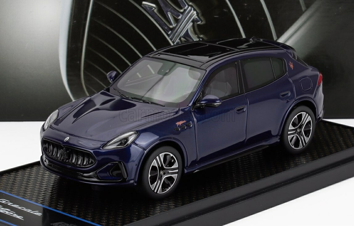ミニカー 1/43 マセラティ グレカーレ BBR-MODELS 1/43 MASERATI GRECALE FOLGORE SUV 2022 BLU INTENSO - BLUE MET BBRC296B｜ミニカーショップ ええもん堂