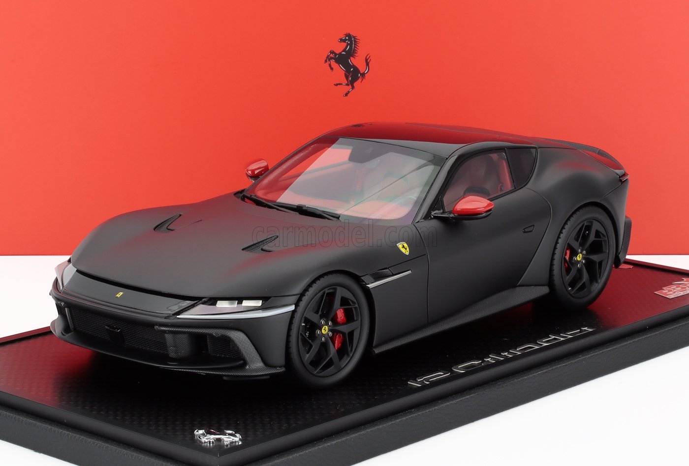 ミニカー 1/18 フェラーリ 12チリンドリ BBR-MODELS 1/18 FERRARI 12CILINDRI V12 830cv PANORAMIC ROOF 2024 NERO OPACO - MATTE BLACK P18254E-VET