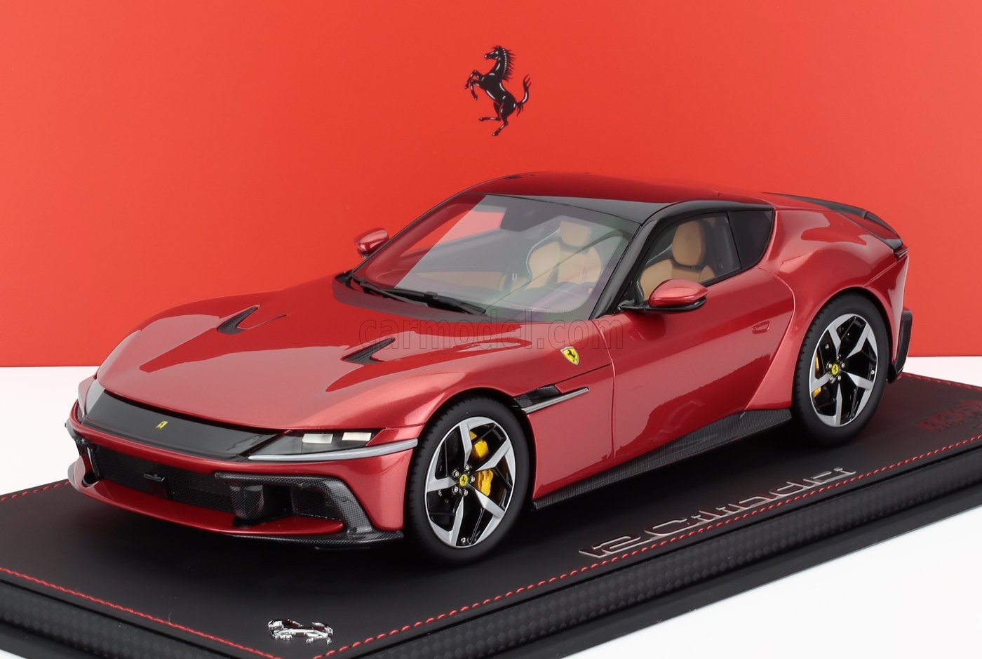 ミニカー 1/18 フェラーリ 12チリンドリ BBR-MODELS 1/18 FERRARI 12CILINDRI V12 830cv PANORAMIC ROOF 2024 ROSSO IMOLA - RED MET P18254F-VET