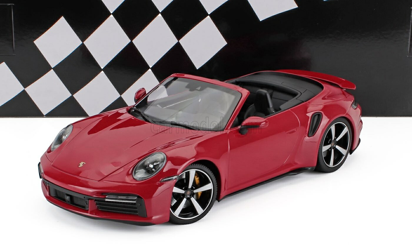 ミニカー 1/18 ポルシェ 911 992 ミニチャンプス MINICHAMPS 1/18 PORSCHE 911 992 TURBO S CABRIOLET OPEN 2020 RED 155069084