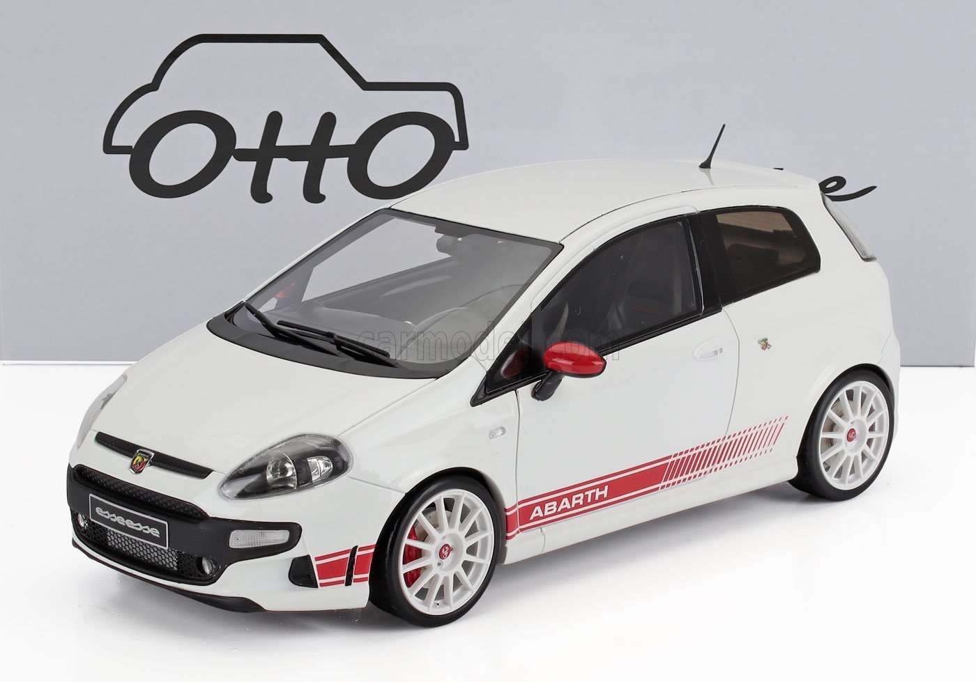 ミニカー 1/18 アバルト プント OTTO-MOBILE 1/18 FIAT PUNTO ABARTH ESSE ESSE 2010 WHITE OT460