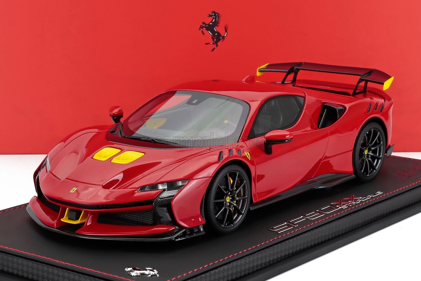 ミニカー 1/18 フェラーリ 空想科学小説90 XX BBR-MODELS 1/18 FERRARI 空想科学小説90 XX STRADALE 2024 ROSSO CORSA - RED YELLOW P18237RC-VET