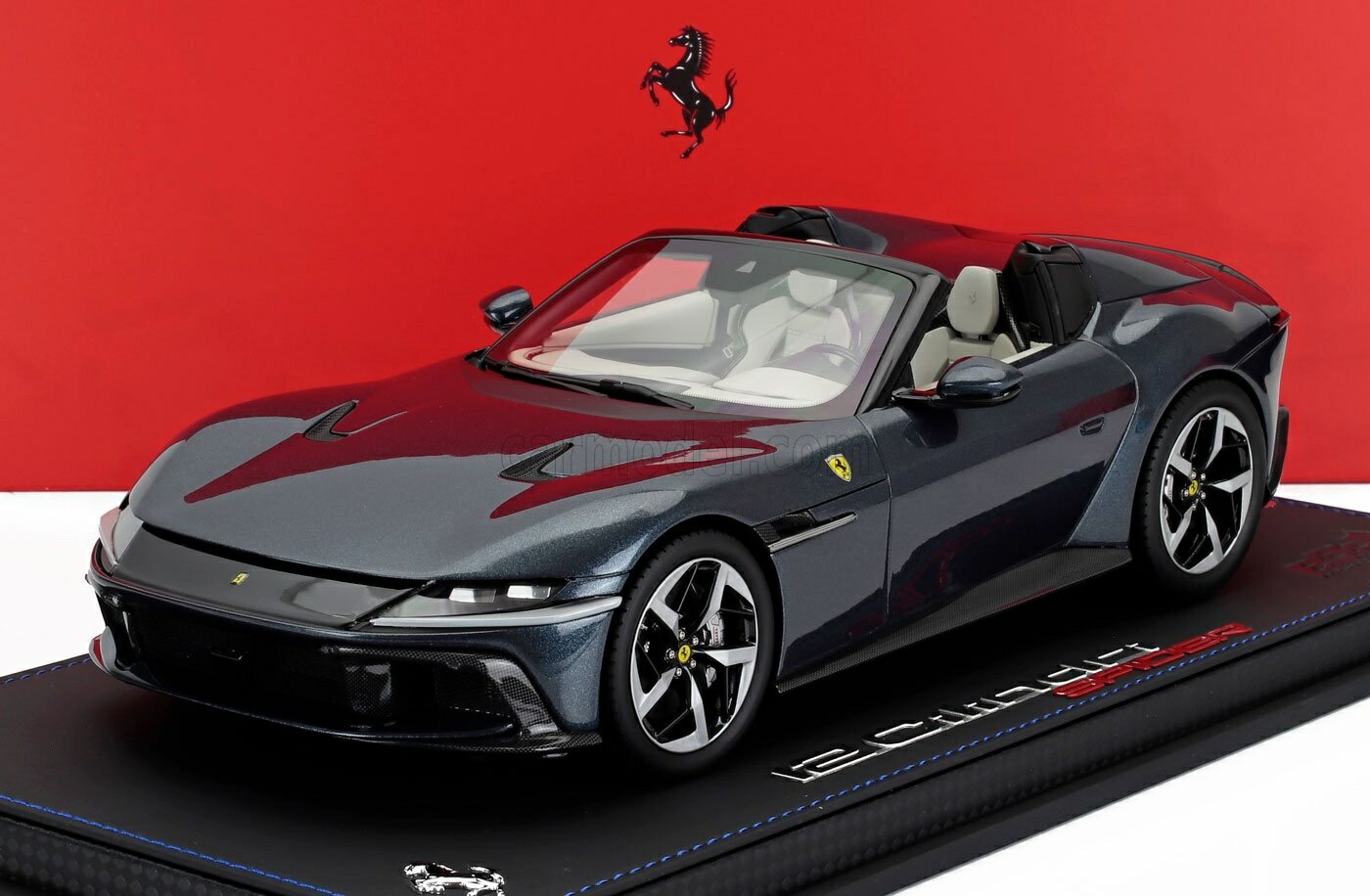 ミニカー 1/18 フェラーリ 12チリンドリ BBR-MODELS 1/18 FERRARI 12CILINDRI V12 830cv SPIDER OPEN 2024 BLU ROMA - BLUE MET P18251C-VET