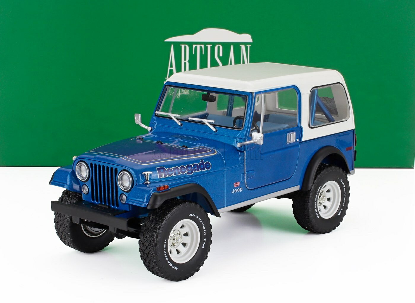 ミニカー アメ車 1/18 ジープ CJ-7 GREENLIGHT 1/18 JEEP CJ-7 RENEGADE HARD-TOP 1978 BLUE WHITE 19139 29,850円