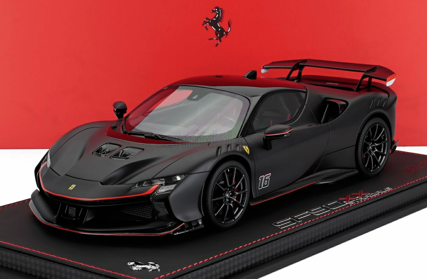 ミニカー 1/18 フェラーリ 空想科学小説90 XX BBR-MODELS 1/18 FERRARI 空想科学小説90 XX STRADALE N 16 PERSONAL CAR CHARLES LECLERC 2024 MATT BLACK BLUE P18237CL-VET