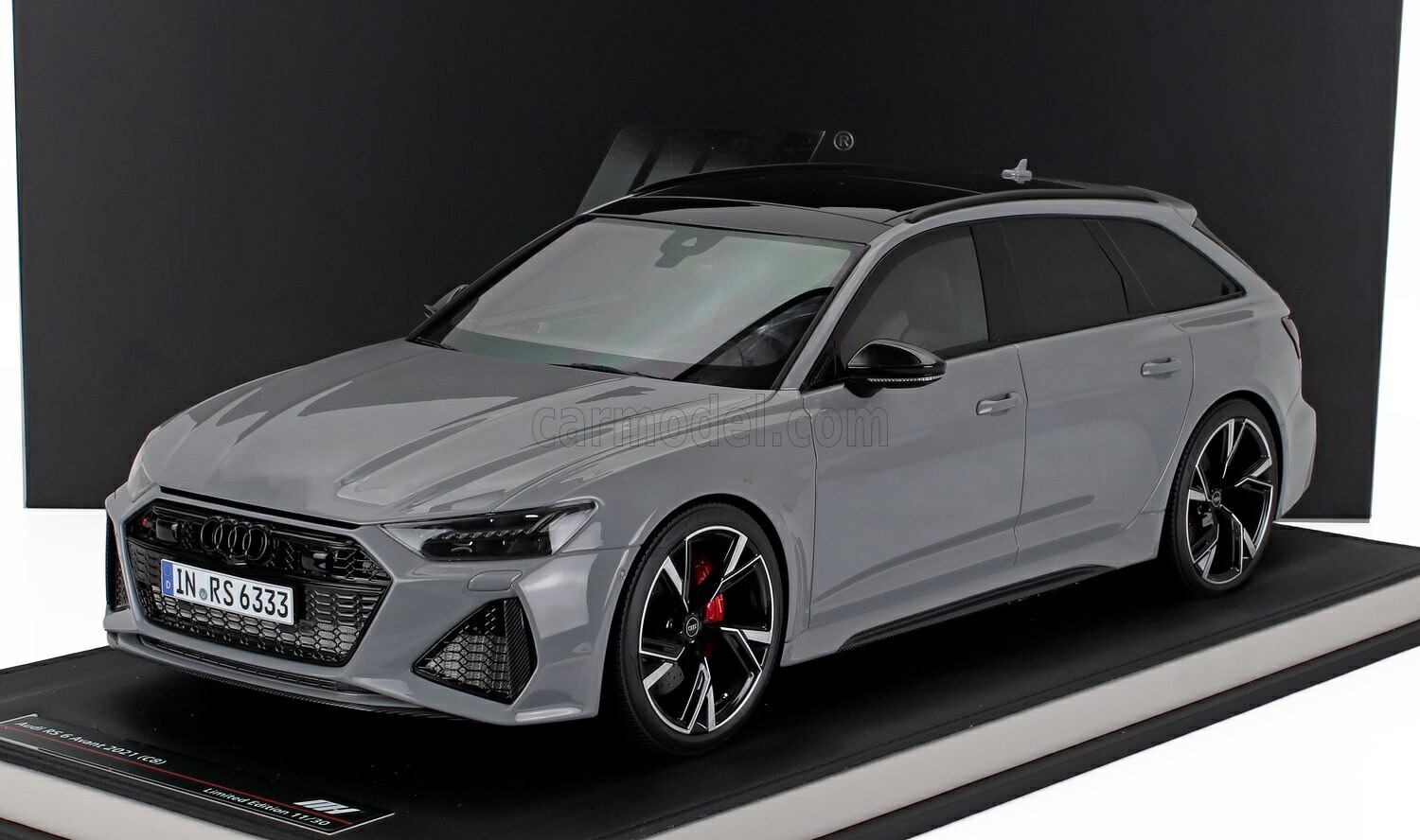 ミニカー 1/12 アウディ A6 RS6 MOTORHELIX 1/12 AUDI A6 RS6 AVANT (C8) SW STATION WAGON 2021 NANDO GREY MH1202NG｜ミニカーショップ ええもん堂