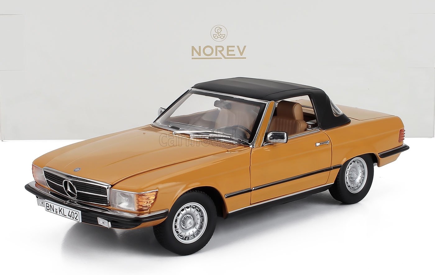 ミニカー 1/18 メルセデス ベンツ SL社会階級 450SL ノレブ NOREV 1/18 MERCEDES BENZ SL-CLASS 450SL (R107) CABRIOLET SPIDER 1975 ORANGE 183350