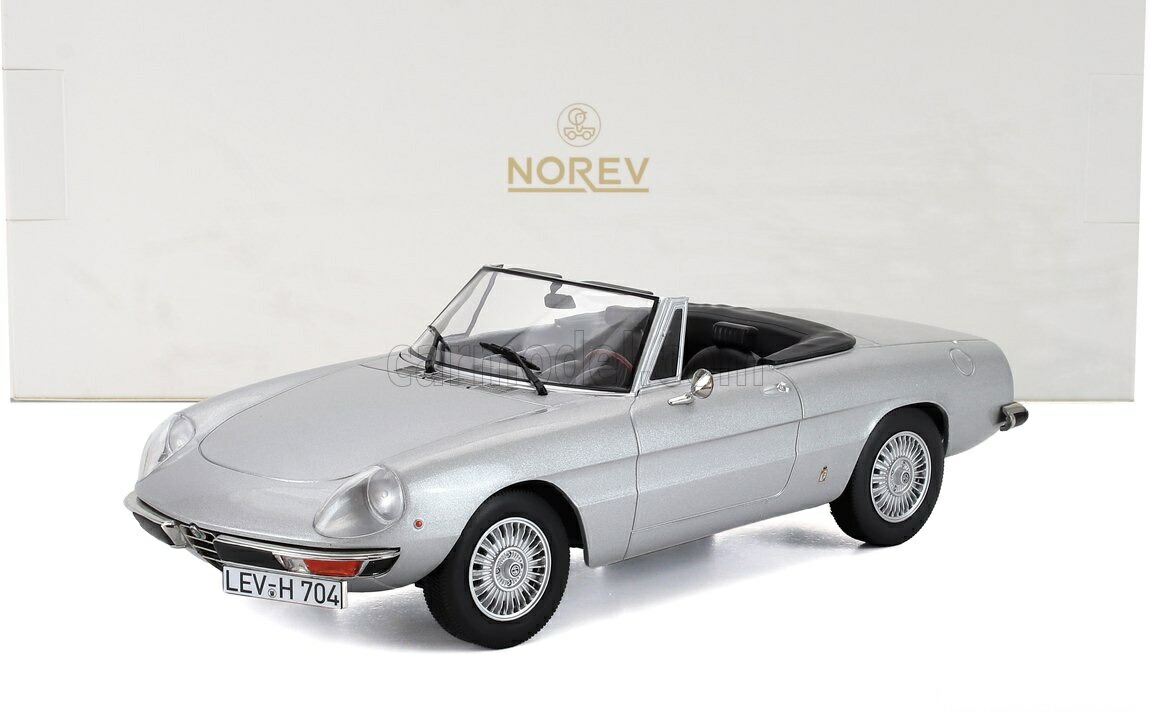 ミニカー 1/18 アルファロメオ 二重奏 2000 ノレブ NOREV 1/18 ALFA ROMEO DUETTO 2000 SPIDER 1973 SILVER 187884