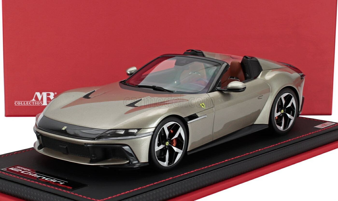 ミニカー 1/18 フェラーリ 12CILINDRI MR-MODELS 1/18 FERRARI 12CILINDRI SPIDER V12 830cv 2024 GRIGIO INGRID - LIGHT GREY MET FE044SE4