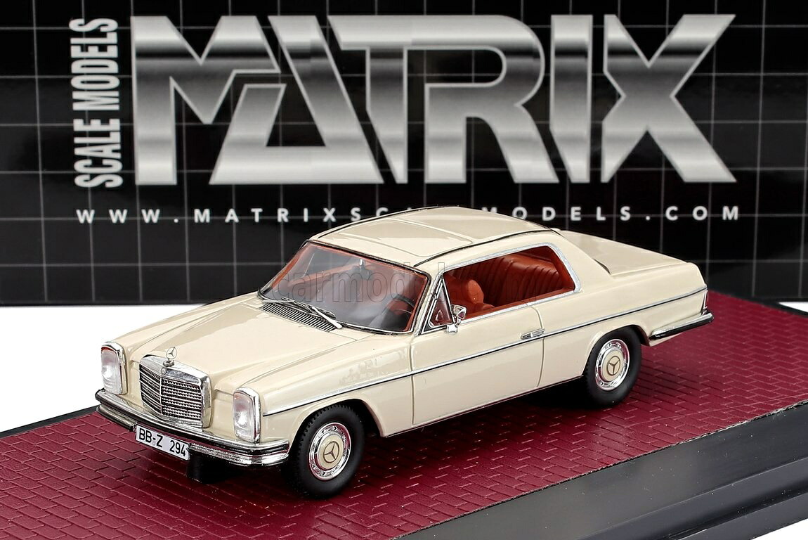 ミニカー 1/43 メルセデス ベンツ S社会階級 280C MATRIX SCALE MODELS 1/43 MERCEDES BENZ S-CLASS 280C COUPE (W111) 1968 WHITE MX11302-241