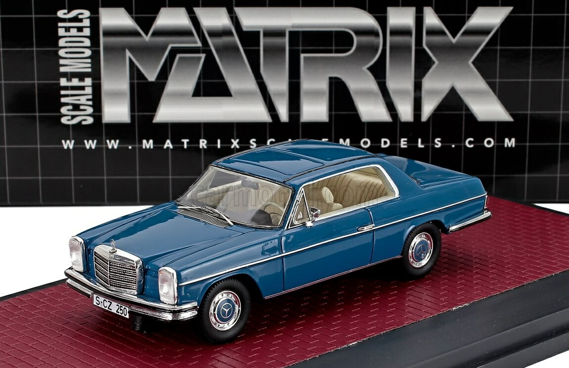 ミニカー 1/43 メルセデス ベンツ S社会階級 280C MATRIX SCALE MODELS 1/43 MERCEDES BENZ S-CLASS 280C COUPE (W111) 1968 BLUE MX11302-242
