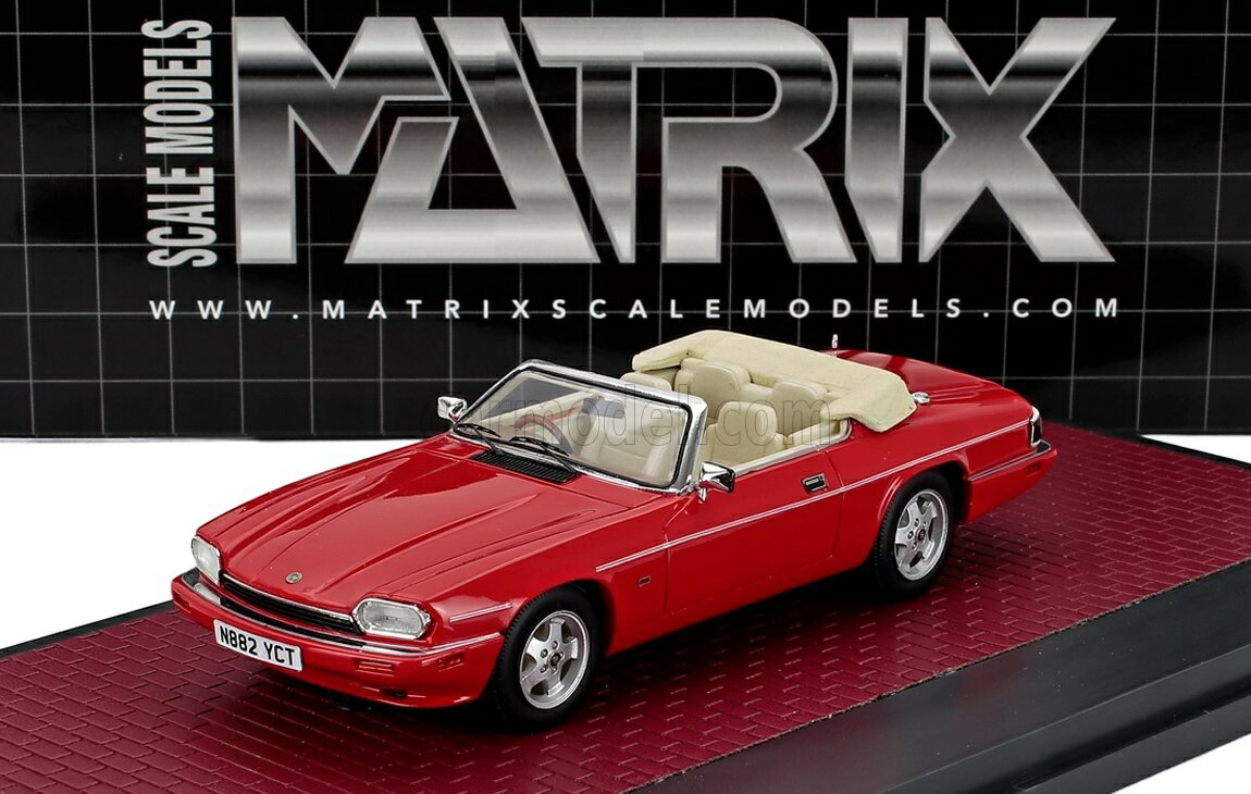 ミニカー 1/43 ジャガー XJS MATRIX SCALE MODELS 1/43 JAGUAR XJS 4.0 CELEBRATION CABRIOLET OPEN 1995 RED MX41001-251
