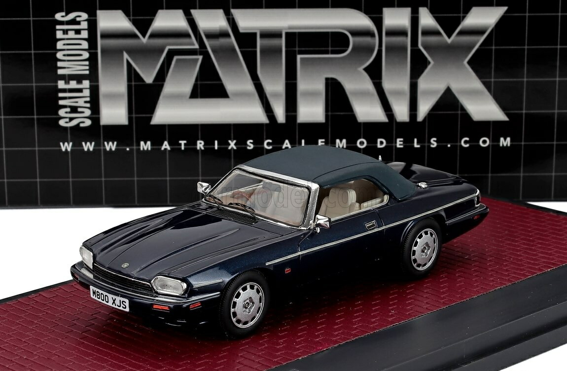 ミニカー 1/43 ジャガー XJS MATRIX SCALE MODELS 1/43 JAGUAR XJS 4.0 CELEBRATION CABRIOLET OPEN 1995 BLUE MX41001-252