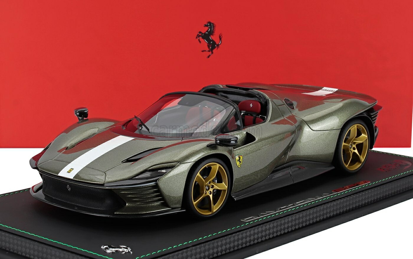 ミニカー 1/18 フェラーリ デイトナ BBR-MODELS 1/18 FERRARI DAYTONA SP3 OPEN ROOF ICONA 2022 VERDE MANZONI LUCIDO - GREEN MET P18214TMF1-VET