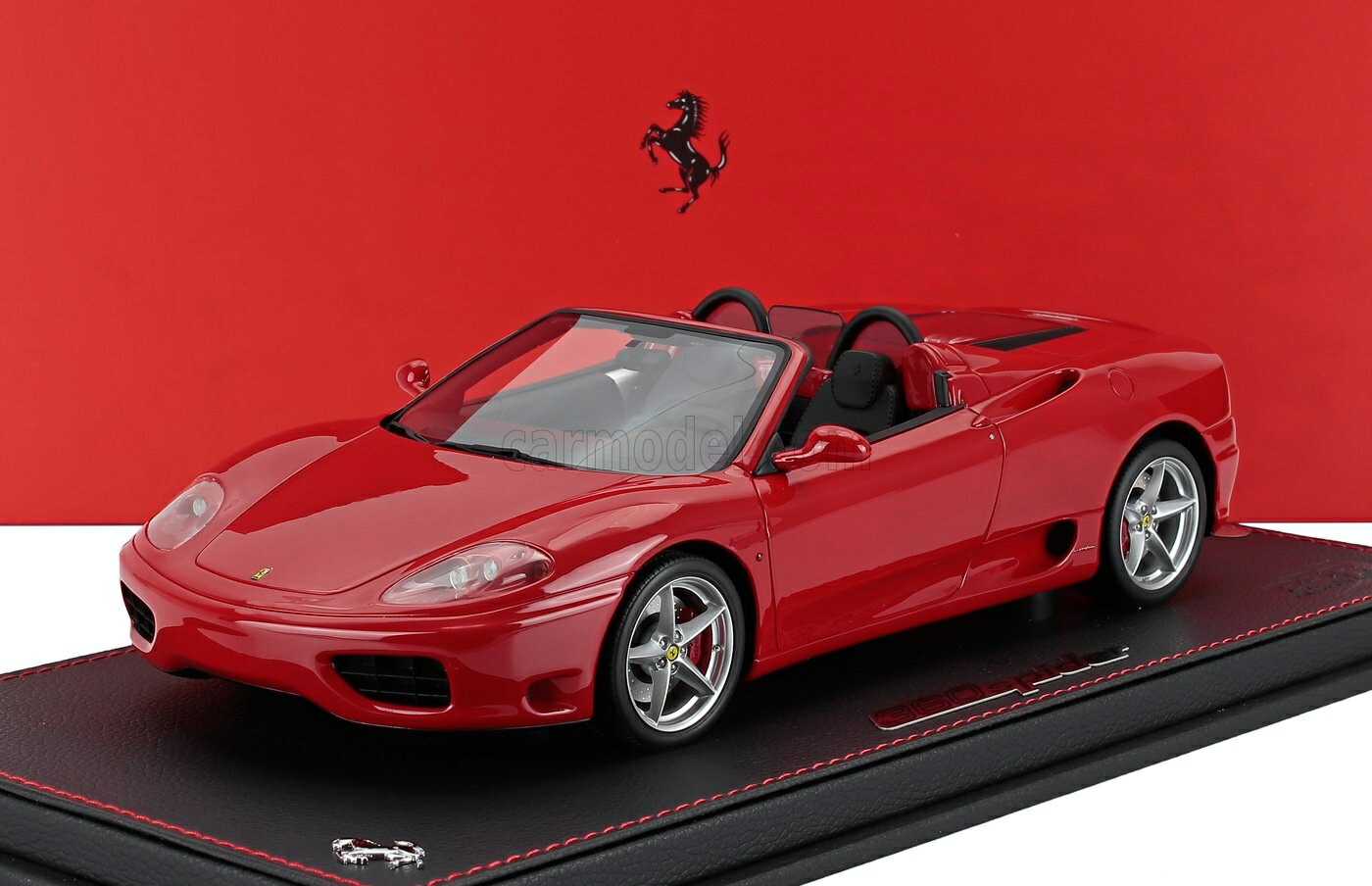 ミニカー 1/18 フェラーリ 360 モデナ BBR-MODELS 1/18 FERRARI 360 MODENA SPIDER 1999 MANUAL GEAR BOX CAMBIO MANUALE ROSSO CORSA - RED P18229A1-VET