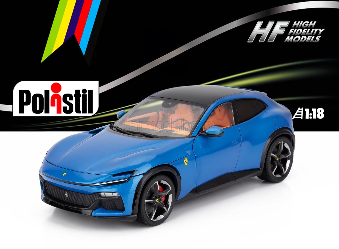 ミニカー 1/18 フェラーリ プロサングエ POLISTIL 1/18 FERRARI PUROSANGUE 2022 BLU CORSA - BLUE MET 18FE02022-WB