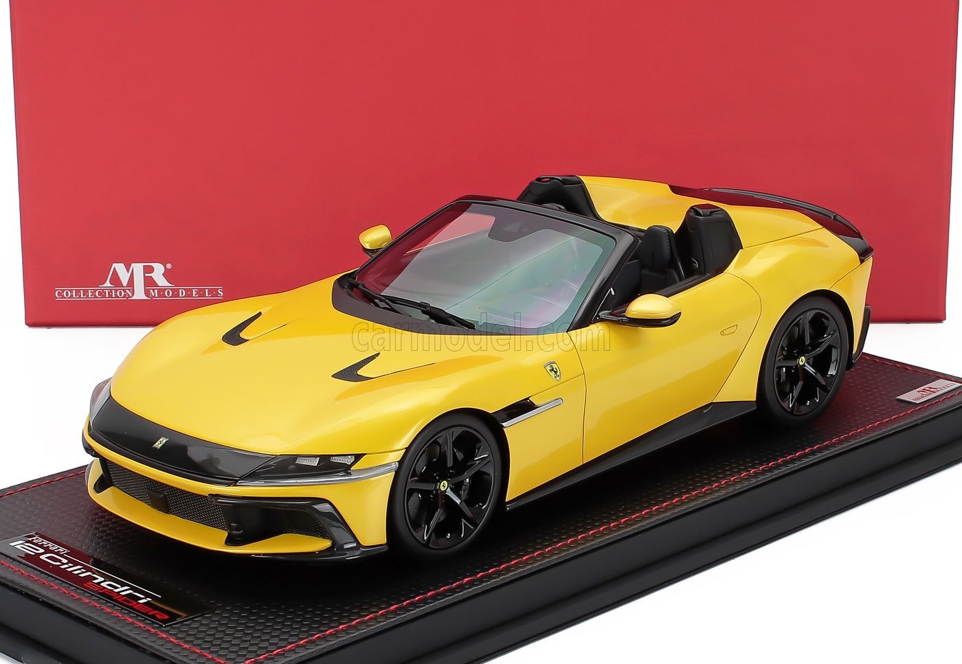 ミニカー 1/18 フェラーリ 12CILINDRI MR-MODELS 1/18 FERRARI 12CILINDRI SPIDER V12 830cv 2024 GIALLO TRISTRATO - YELLOW MET FE044E