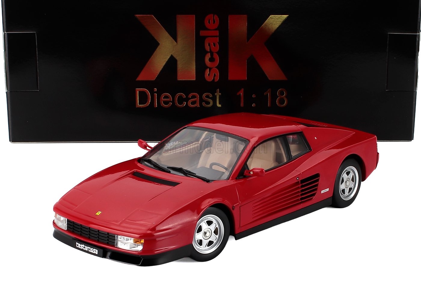 ミニカー 1/18 フェラーリ テスタロッサ KK-SCALE 1/18 FERRARI TESTAROSSA 1986 BEIGE INTERIOR RED KKDC180516