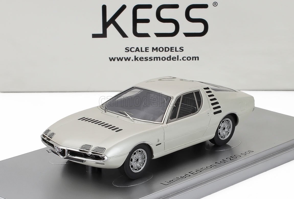 ミニカー 1/43 アルファロメオ モントリオール KESS-MODEL 1/43 ALFA ROMEO MONTREAL EXPO 1967 WHITE KE43000381