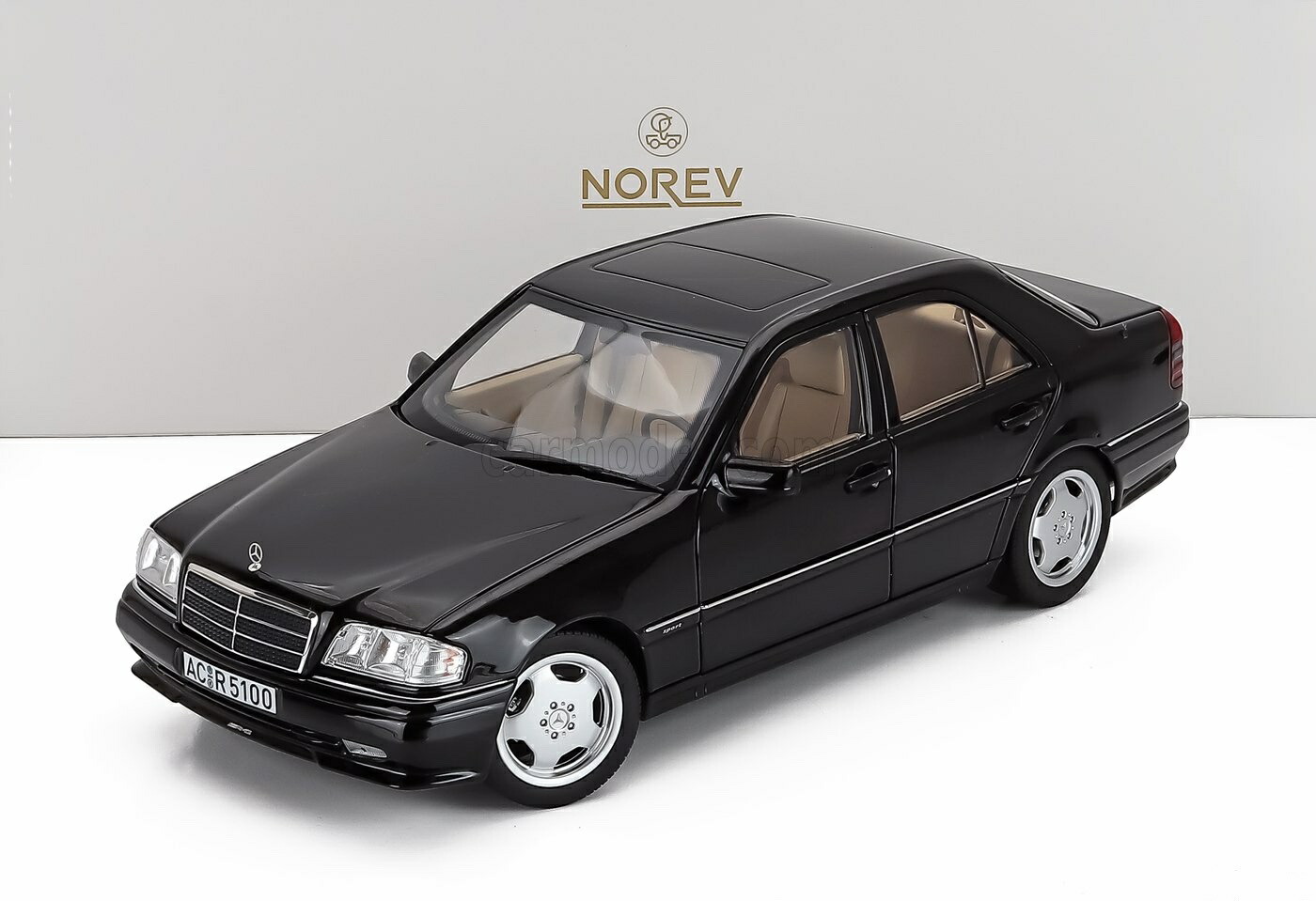 ミニカー 1/18 メルセデス ベンツ C社会階級 C36 ノレブ NOREV 1/18 MERCEDES BENZ C-CLASS C36 AMG (W202) 1993 BLACK 183381