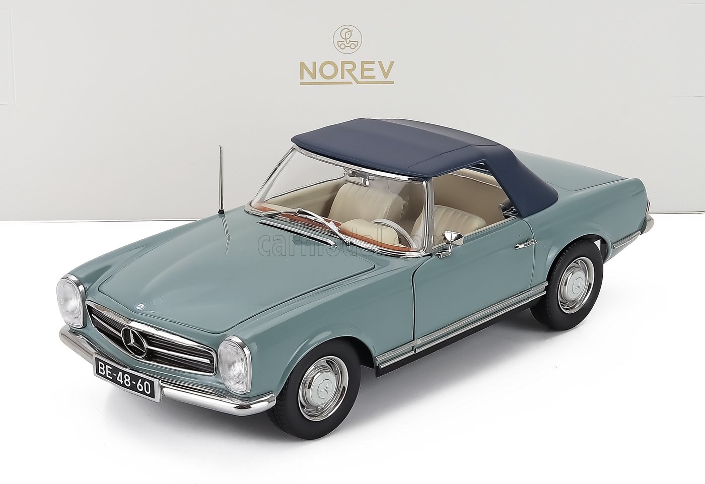 ミニカー 1/18 メルセデス ベンツ SL社会階級 230SL ノレブ NOREV 1/18 MERCEDES BENZ SL-CLASS 230SL (W113) CABRIOLET 1963 HORIZON BLUE 183992