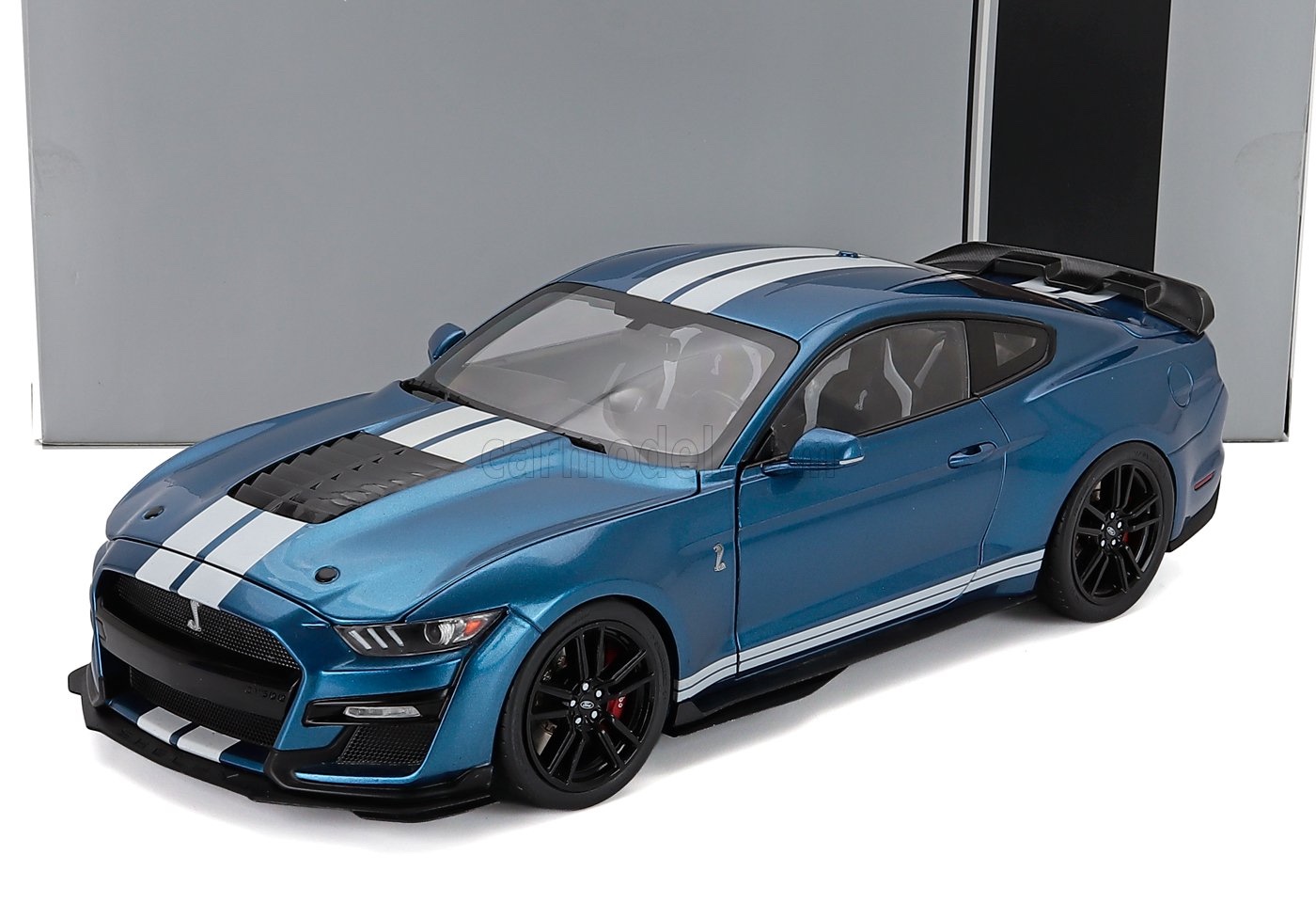 ミニカー アメ車 1/18 ジェラルド・r・フォード マスタング IXO-MODELS 1/18 FORD USA MUSTANG SHELBY GT500 COUPE 2022 BLUE WHITE 18RDC244-FO