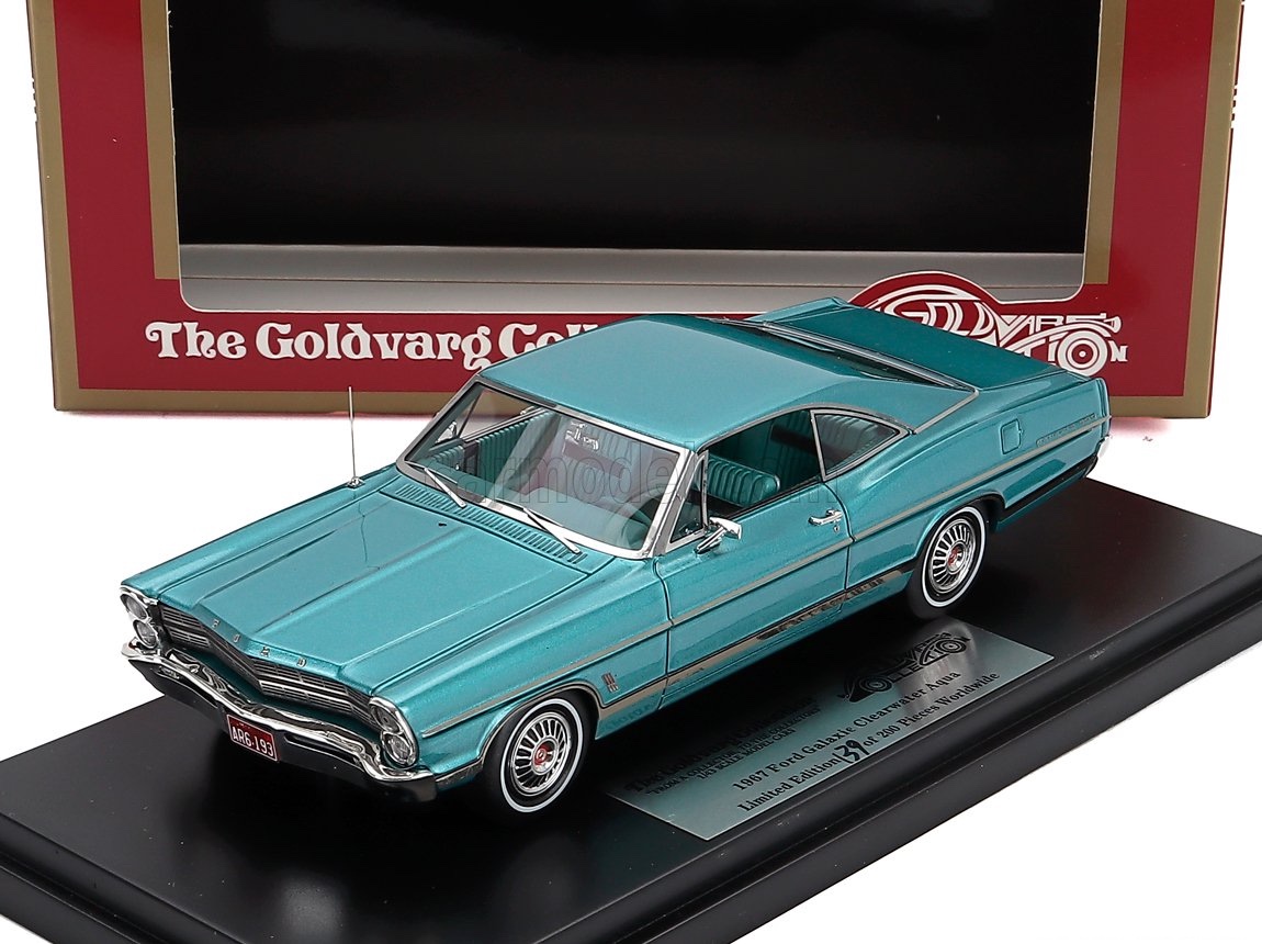 ミニカー アメ車 1/43 フォード ギャラクシー GOLDVARG 1/43 FORD USA GALAXIE COUPE 1967 CLEARWATER ACQUA GC079A｜ミニカーショップ ええもん堂