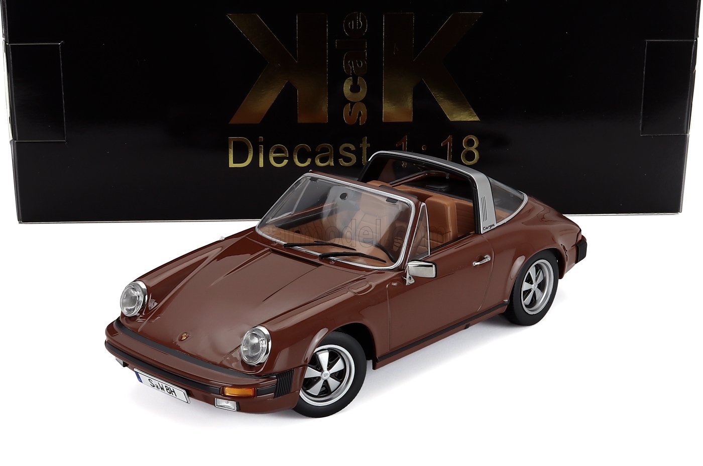 ミニカー 1/18 ポルシェ 911 SC タルガ KK-SCALE 1/18 PORSCHE 911 SC TARGA 1975 BROWN KKDC180923