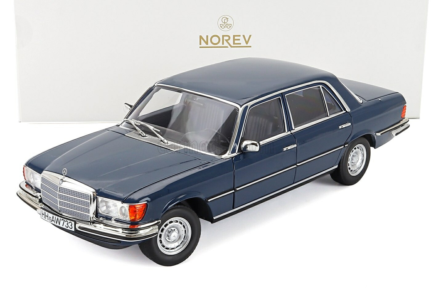 ミニカー 1/18 メルセデス ベンツ S社会階級 350SEL ノレブ NOREV 1/18 MERCEDES BENZ S-CLASS 350SEL (W116) 1979 BLUE 183976
