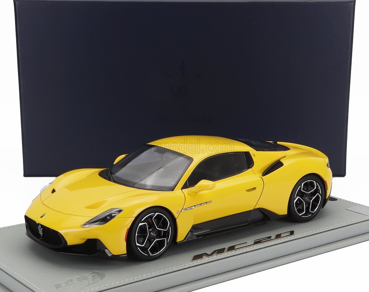 ミニカー 1/18 マセラティ MC20 BBR-MODELS 1/18 MASERATI MC20 GLOSS BLACK ROOF 2020 GIALLO GENIO - YELLOW HE180051DDIE