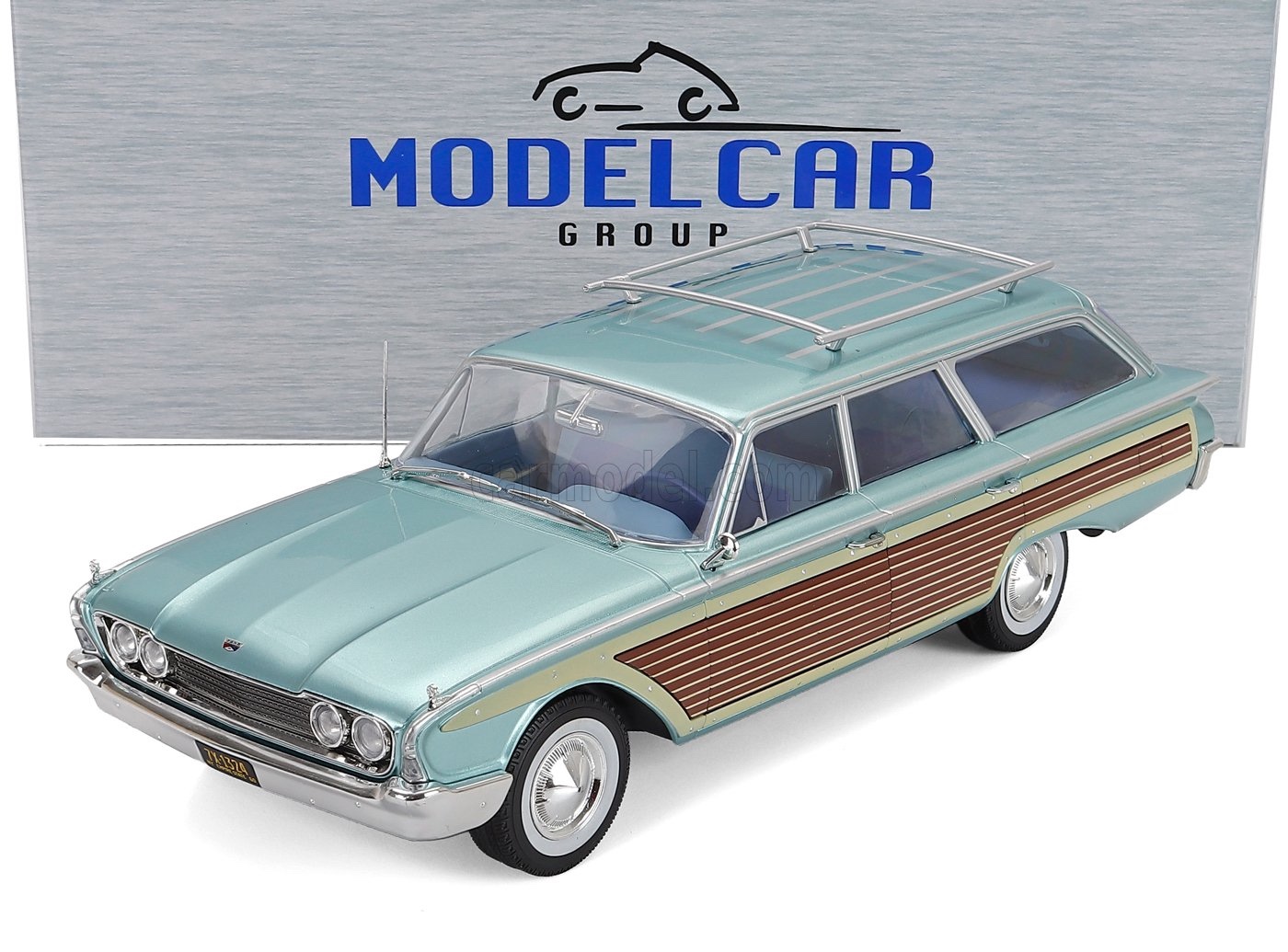ミニカー アメ車 1/18 LTD カントリー スクエア MCG 1/18 FORD USA LTD COUNTRY SQUIRE SW STATION WAGON 1960 LIGHT BLUE WOOD MCG18049